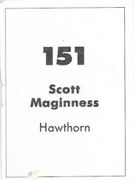 1990 Select AFL Stickers #151 Scott Maginness Back